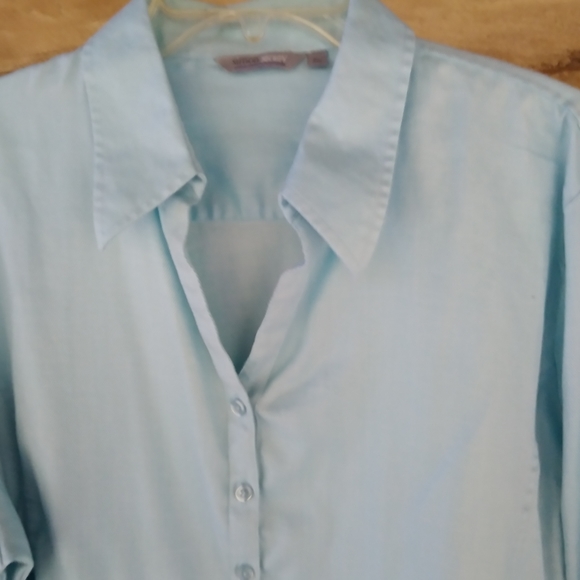 3/$10 Simon Jersey Light Blue Button Down Shirt Size 26 - Picture 2 of 6